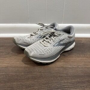 Brooks Ghost 13 Grey Sneakers Women's Sz 8 Wide Running Casual